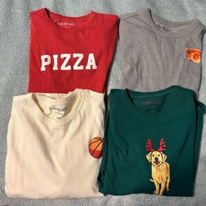 J Crew Crewcuts Boys Size 8/9 Graphic Tee Bundle EUC